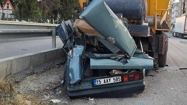 Burdur’da kaza; 1 ölü, 1 yaralı